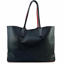 Load image into Gallery viewer, CHRISTIAN LOUBOUTIN Black, Red Leather Tote
