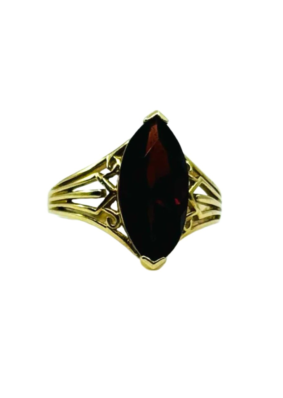 10K Almandine Garnet Ring