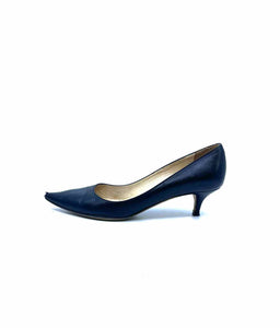 JIMMY CHOO Size 9 Black Leather Pumps