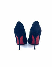 Load image into Gallery viewer, CHRISTIAN LOUBOUTIN Size 9 Black Suede Studs Pumps
