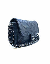 Load image into Gallery viewer, CHANEL Black Leather Quilted caviar Handbag
