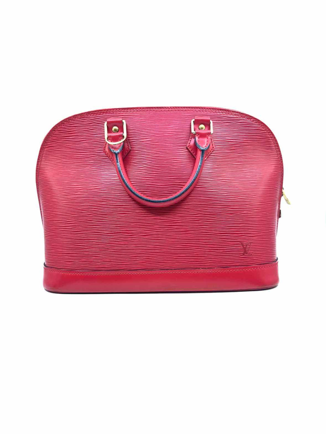 LOUIS VUITTON Red Leather Handbag