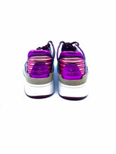 Load image into Gallery viewer, ISABEL MARANT Size 7 Silver, Pink Leather Metallic Solid Sneakers
