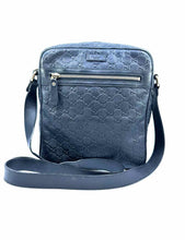 Load image into Gallery viewer, GUCCI Black Leather Monogram Handbag
