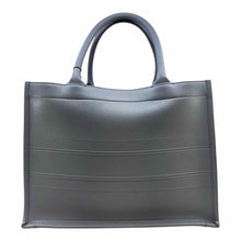 Load image into Gallery viewer, CHRISTIAN DIOR Book Tote Grey Leather Solid leather Handbag
