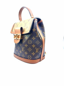 LOUIS VUITTON Brown Coated canvas LOGO Handbag