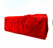 Load image into Gallery viewer, VALENTINO Red Satin Clutch
