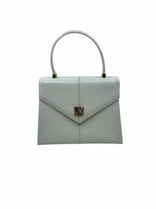 YVES SAINT LAURENT White Leather Solid Handbag