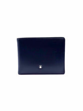 Load image into Gallery viewer, MONT BLANC Black Leather Solid Wallet
