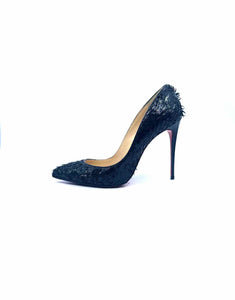 CHRISTIAN LOUBOUTIN Size 9.5 Black Pumps