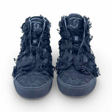 Load image into Gallery viewer, CHANEL Size 7 Black Lace Sneakers

