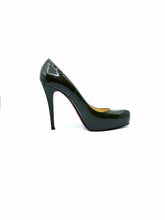 Load image into Gallery viewer, PRADA Size 8 Black Patent Leather Solid Wedge
