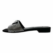 Load image into Gallery viewer, PRADA Satin Crystal Slide | 9
