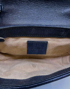 GUCCI Blue Canvas Monogram Handbag