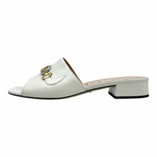 Load image into Gallery viewer, GUCCI Size 9 White Leather Solid Sandals

