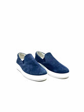Load image into Gallery viewer, PRADA Size 8 Navy Suede Solid Sneakers
