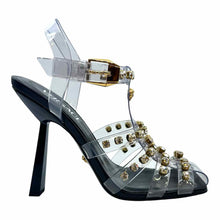 Load image into Gallery viewer, VERSACE Size 8 Black Sandals
