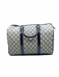 GUCCI Joy Boston Brown Coated canvas Monogram Handbag