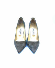 Load image into Gallery viewer, JIMMY CHOO Size 7.5 Taupe Suede Solid Pumps

