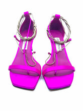 Load image into Gallery viewer, JIMMY CHOO Size 8 Fuschia Pink Satin Solid Sandals
