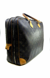 LOUIS VUITTON BROWN & BEIGE Coated canvas Monogram Briefcase