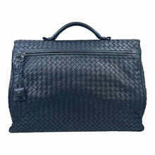 Load image into Gallery viewer, BOTTEGA ARTIGIANA Black Leather Woven Briefcase
