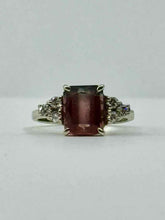 Load image into Gallery viewer, 14K Tourmaline Diamond Ring
