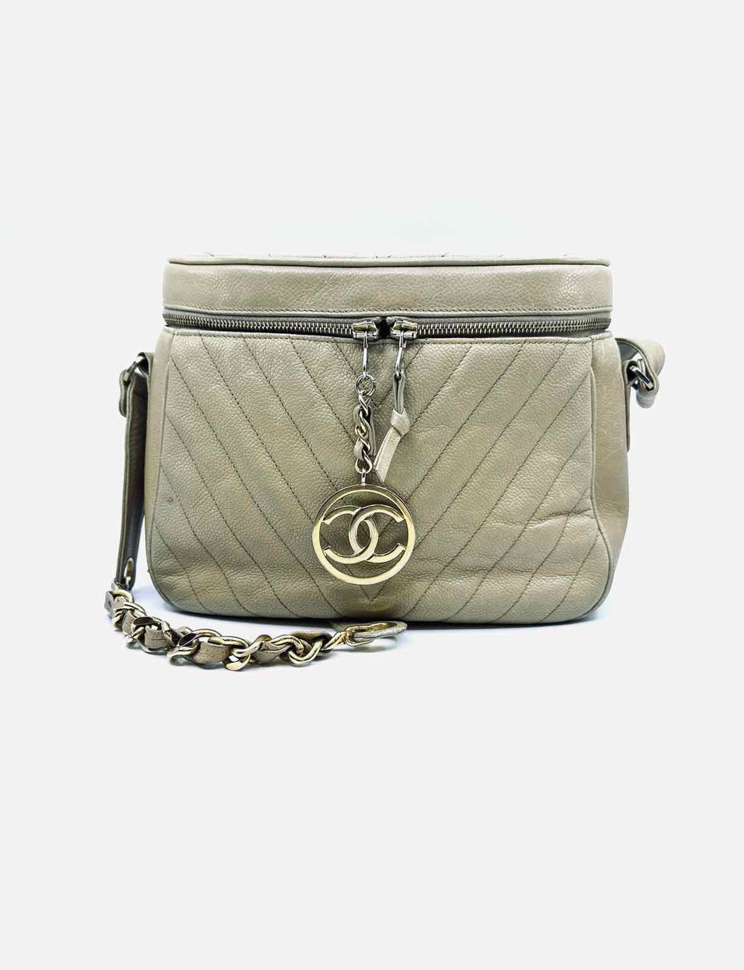 CHANEL Beige Leather Handbag