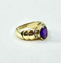 Load image into Gallery viewer, 14K Amethyst Diamond Ring
