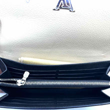 Load image into Gallery viewer, LOUIS VUITTON Portefeiulle Lock-Me II Navy, Cream Leather Solid Wallet
