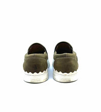 Load image into Gallery viewer, CHLOE Size 7 Olive Suede Sneakers
