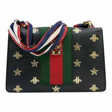 Load image into Gallery viewer, GUCCI Black, gold Leather Handbag
