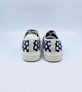 CHRISTIAN DIOR Walk'n'Dior Size 7 Blue, white Polka Dot Sneakers