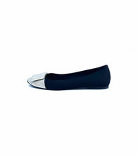 Load image into Gallery viewer, ROGER VIVIER Size 9.5 Black Satin Flats
