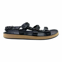 Load image into Gallery viewer, CHANEL Leather Chain Sandals | 10
