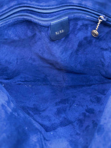 GUCCI Navy Leather Solid Handbag