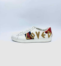 Load image into Gallery viewer, GUCCI Ace Size 8.5 White Leather Solid Sneakers

