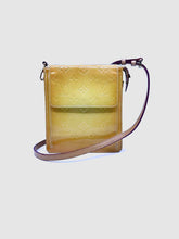 Load image into Gallery viewer, LOUIS VUITTON Motto Pouch Yellow Patent Leather Monogram Vernis Handbag
