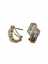 Load image into Gallery viewer, 14K Diamond Pierced Earrings
