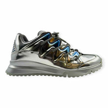 Load image into Gallery viewer, LOUIS VUITTON Size 11 Silver, Black Men's Sneakers
