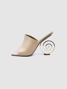 CULT GAIA Size 8 Beige Mules