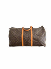 Load image into Gallery viewer, LOUIS VUITTON Brown Print Duffle Bag
