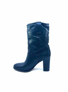 BURBERRY Size 7 Black Ankle Boot