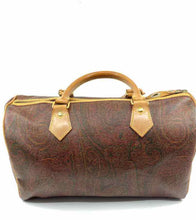 Load image into Gallery viewer, ETRO Maroon Coated canvas Paisley Handbag

