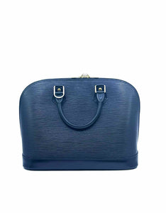 LOUIS VUITTON Black Leather Epi Handbag