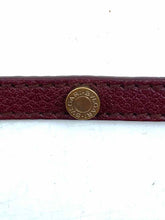 Load image into Gallery viewer, BVLGARI Burgundy Leather Necklace
