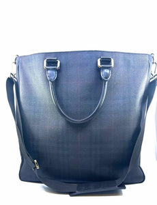 BURBERRY Brown Coated canvas Plaid Handbag