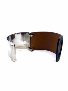 HERMES Brown Leather Bracelet