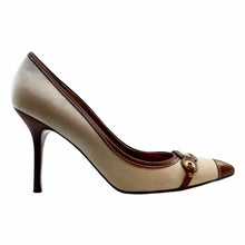 Load image into Gallery viewer, DOLCE &amp; GABBANA Size 11 Beige, Brown Canvas Solid Pumps
