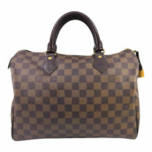 Load image into Gallery viewer, LOUIS VUITTON Speedy Ebene 30 Leather Damier Handbag
